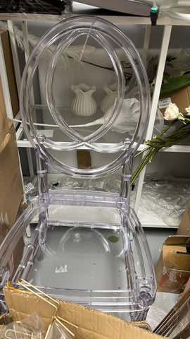 Clear Chiavari Chair Acrylic infinity