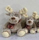 7.5” Christmas Moose plush toy stuffed animal FY23016