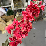 Red Artificial Silk flower Delphinium