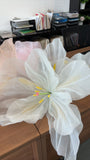 Giant rose on stand set of 3 tulle new arrival