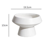 White ceramic short bowl china 5” h