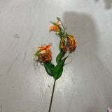 Orange Big Gloriosa fire Lily Artificial flowers