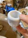 Ceramic Small White candleholder new Nugget