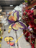 Yellow purple Butterfly pick new Papillon