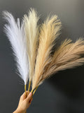 New short stem Coffee color artificial Pampas Grass Artificial