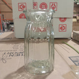 Small Clear Bud vase 6”H Narrow Neck