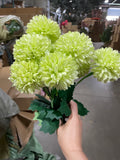 Pom Bunch 9 Head Artificial Filler Flower(Light Green)
