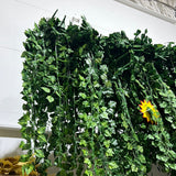 Varigated Green garland with Artificial leaf wedding greenery 2m