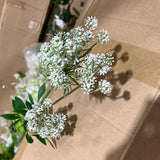 Lace artificial flower filler greenery pink