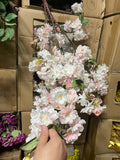 Artificial Cherry Blossom branch to make tree wedding decoration silk fake flower pick parts to make tree