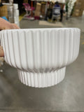 New white ceramic bowl container vase Harper