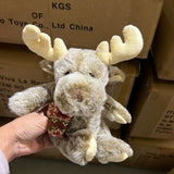 7.5” Christmas Moose plush toy stuffed animal FY23016