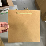 Brown paper bag 8”x8"x8"H