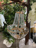 Baby small Basket Hanging Chandelier Decoration 24”H