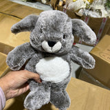 8”  Gray Bunny toy stuffed animal FY23078