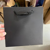 Black paper bag 8”x8”x8”H