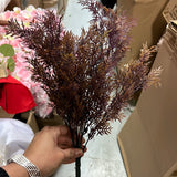 Purple chrysanthemums leaf Bunch for Wedding home decor greenery