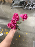 New Hot pink Princess Rose Spray