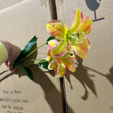 New Small mixed Yellow  Stargazer Lily Artificial flowers