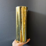 Mercury Gold 4"x12” H Cylinder Vase