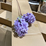 2 head panicle/cone Hydrangea Single Stem spray LILAC