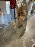 Floor mirror large size with silver trim