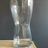 New Clear VASE with gathered waist 10" H MV371-1
