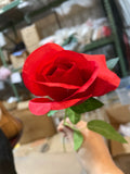 Red Single Stem Rose mini small