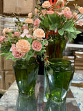 5.6” Green Vase Glass clearance