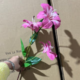 New Small Hot Pink Stargazer Lily Artificial flowers