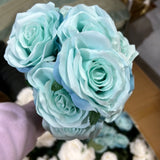 10 head Rose Dusty Blue