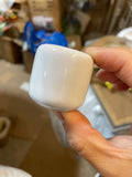 Ceramic Small White candleholder new Nugget