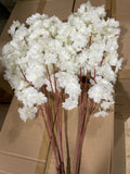 Artificial Cherry Blossom branch to make tree wedding decoration silk fake flower clearance