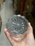 Small diamond clear Bud Vase Glass