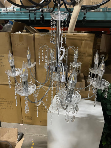 Hanging Chandelier Decoration Acrylic silver