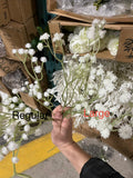 Baby’s breath Gypsophilia PVC artificial flower regular size head white cream