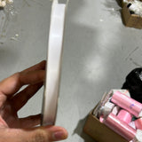 1 cm White satin Ribbon DIY Decor Material Bridal Bouquet(100 yard long)