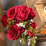 Red ROSE BUNCH With fillers