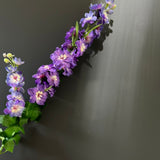 Artificial Silk flower Delphinium (dark purple)- DEL1