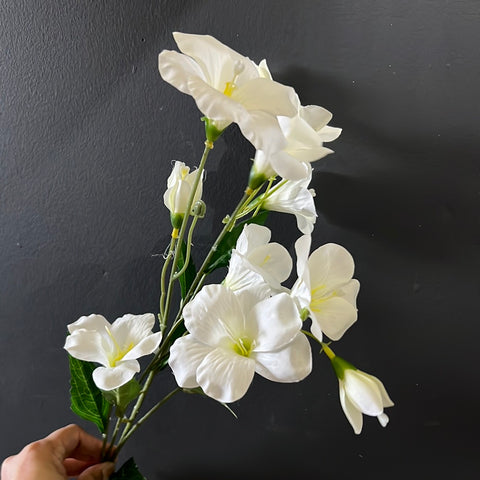 New White Moonflower Spray Artificial Flower