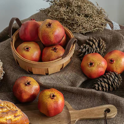 Red pomegranate Artificial Fruit