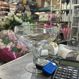 Clear Glass Bowl Vase 8”H bowl Vase