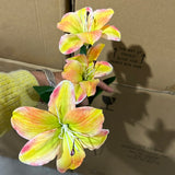 New Small mixed Yellow  Stargazer Lily Artificial flowers