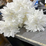 New Artificial Silk artificial Dahlia White