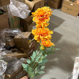 6 head Vintage Orange Dahlia spray