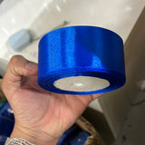 Satin ribbon roll( 3.8-4 cm/1.5" wide) (Royal blue)