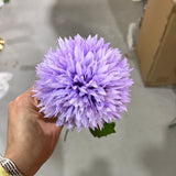 New Single Lilac Pom Artificial Filler Flower purple