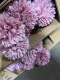 New dusty pink/ purple Pom Artificial Filler Flower 3 head spray