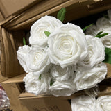 Bobi 9 head White Rose bunch