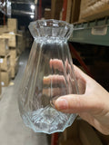 Small diamond clear Bud Vase Glass